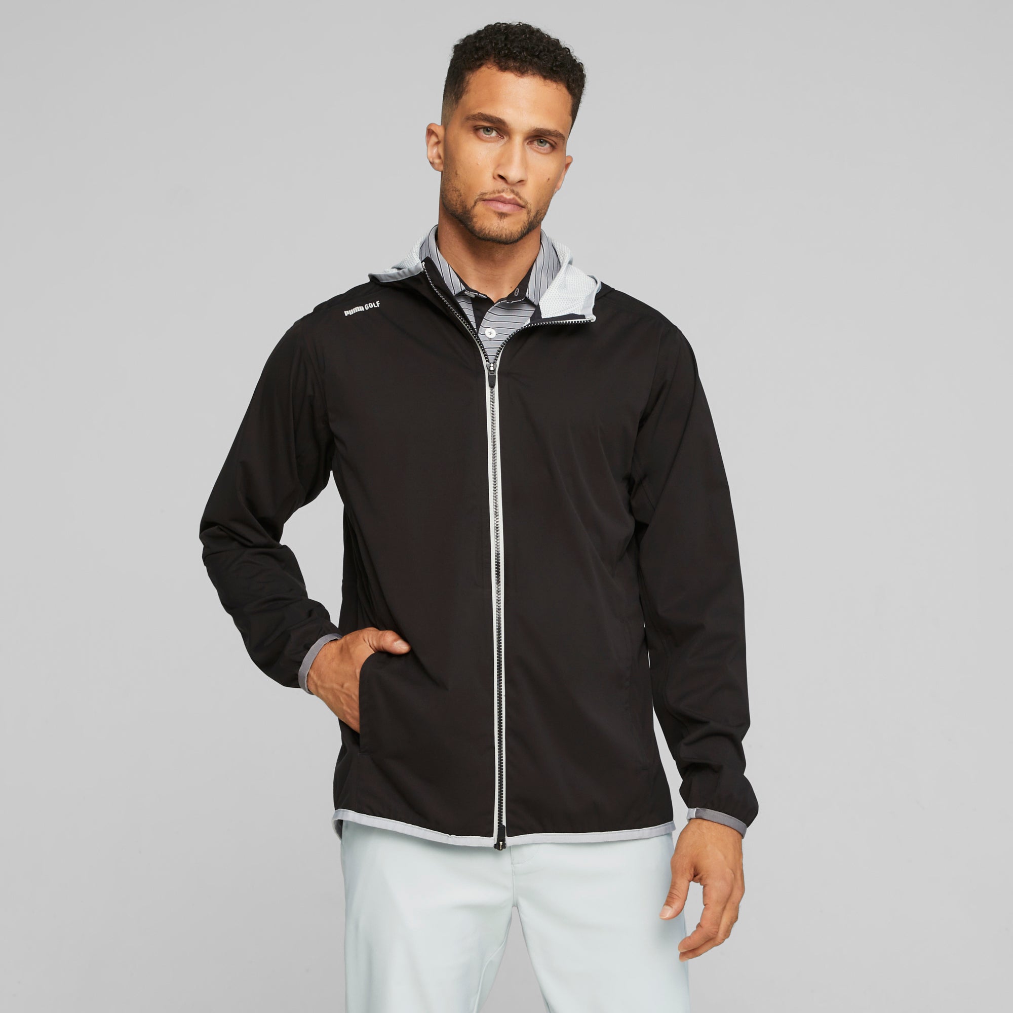 DRYLBL Packable Rain Golf Jacket – COBRA Golf