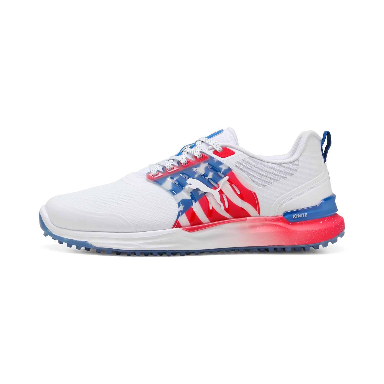 Puma White / Blue Streak / Strong Red