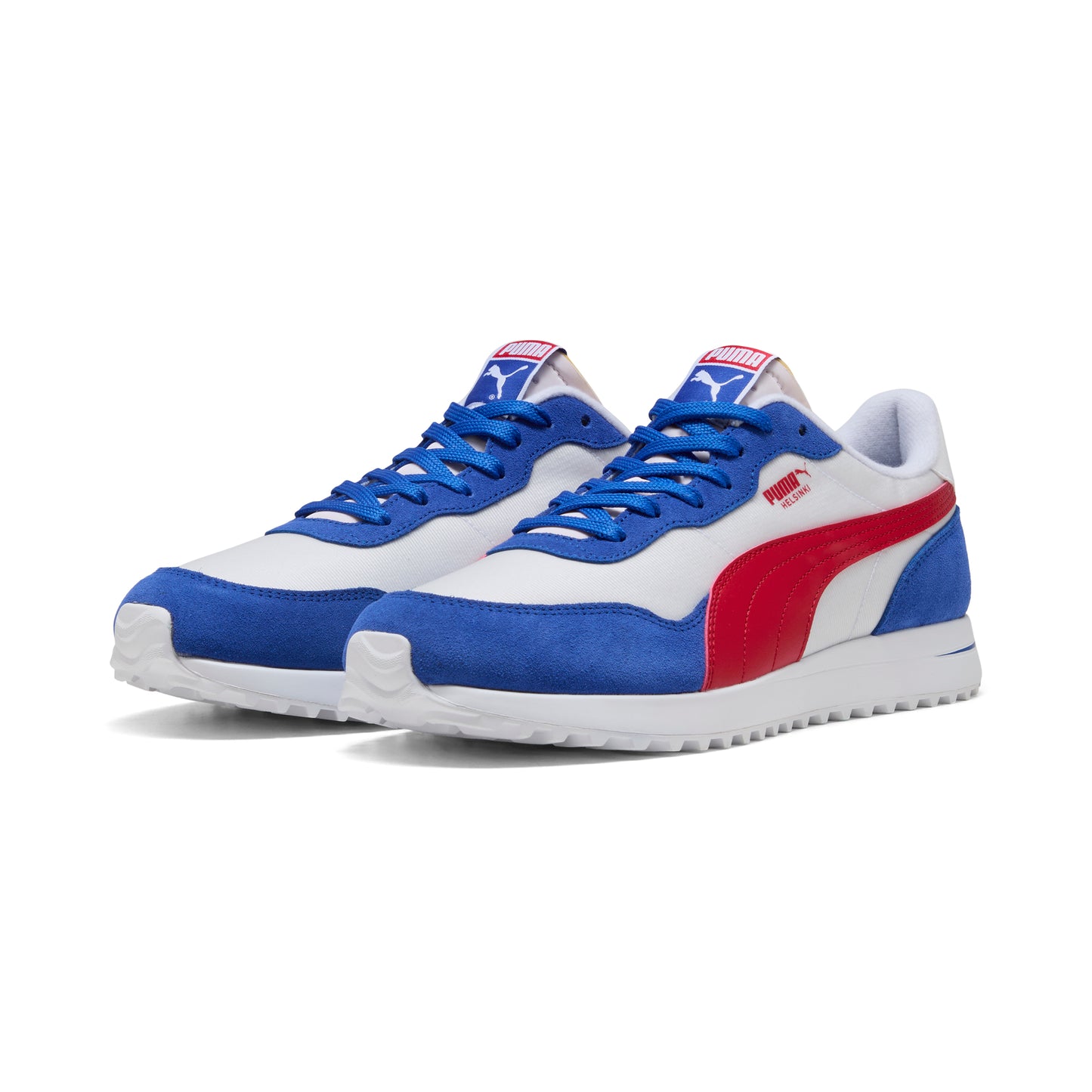 Puma White / Strong Red / Festive Blue
