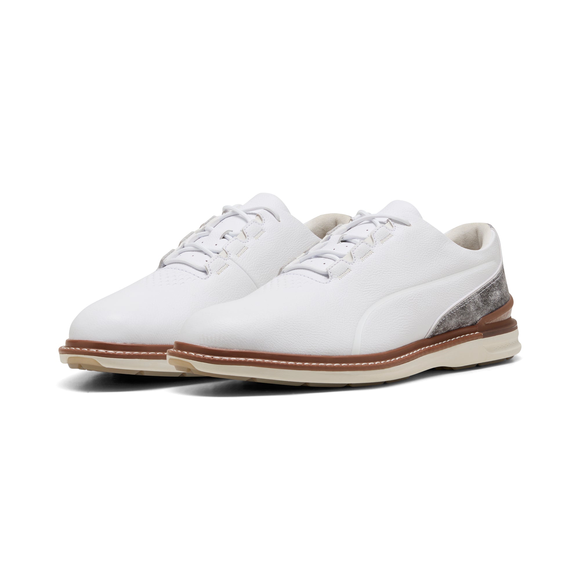 Puma White / Brown Mushroom