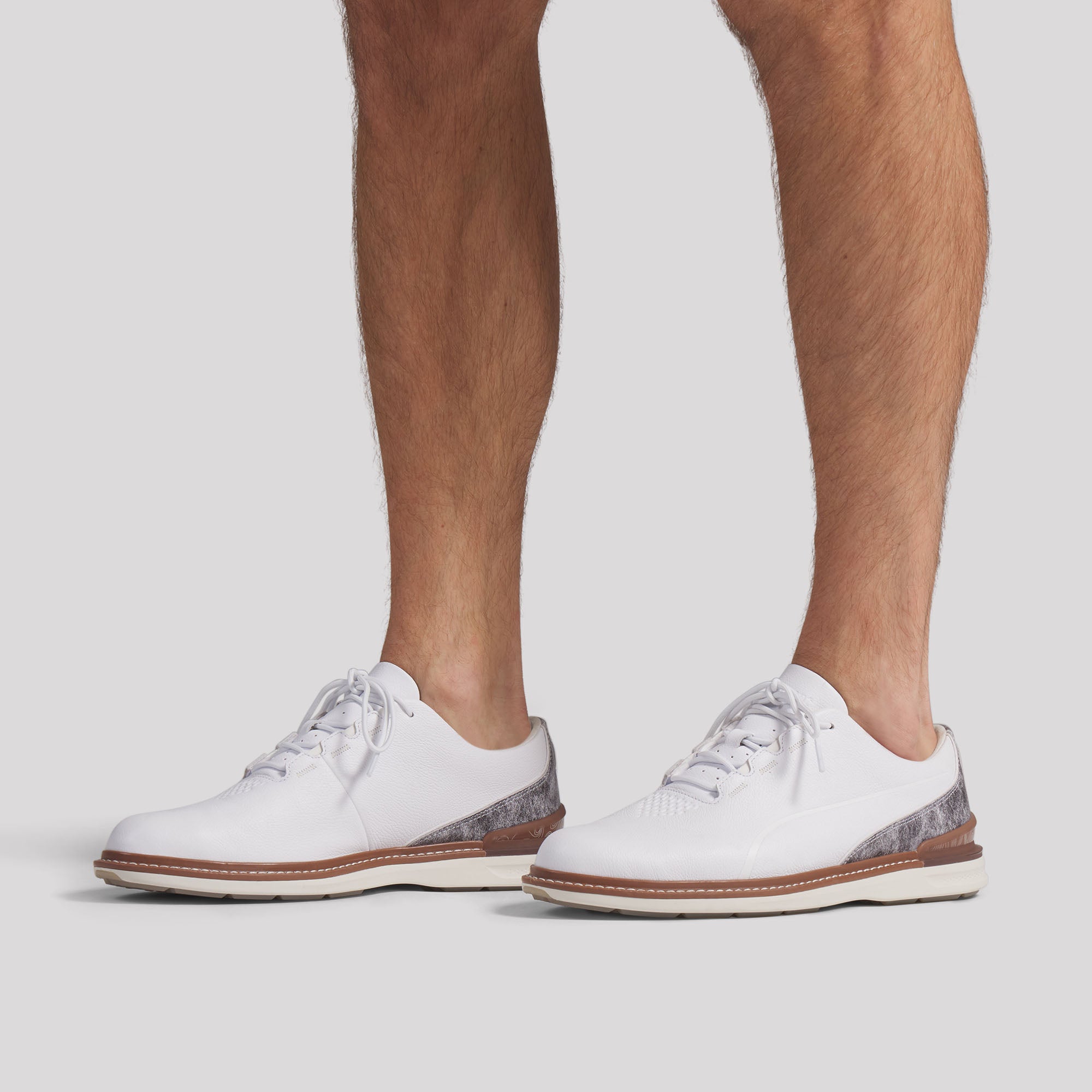 Puma White / Brown Mushroom