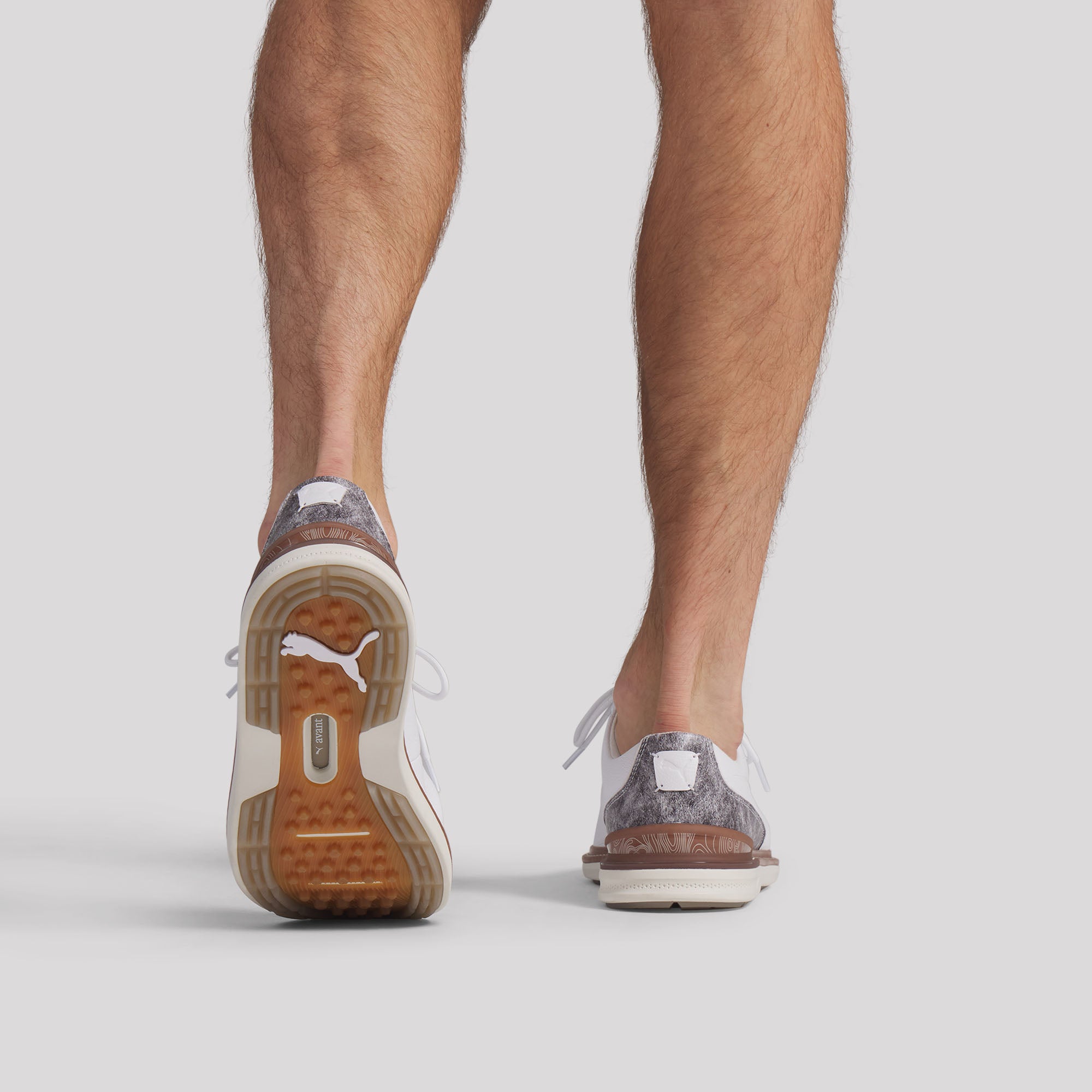 Puma White / Brown Mushroom