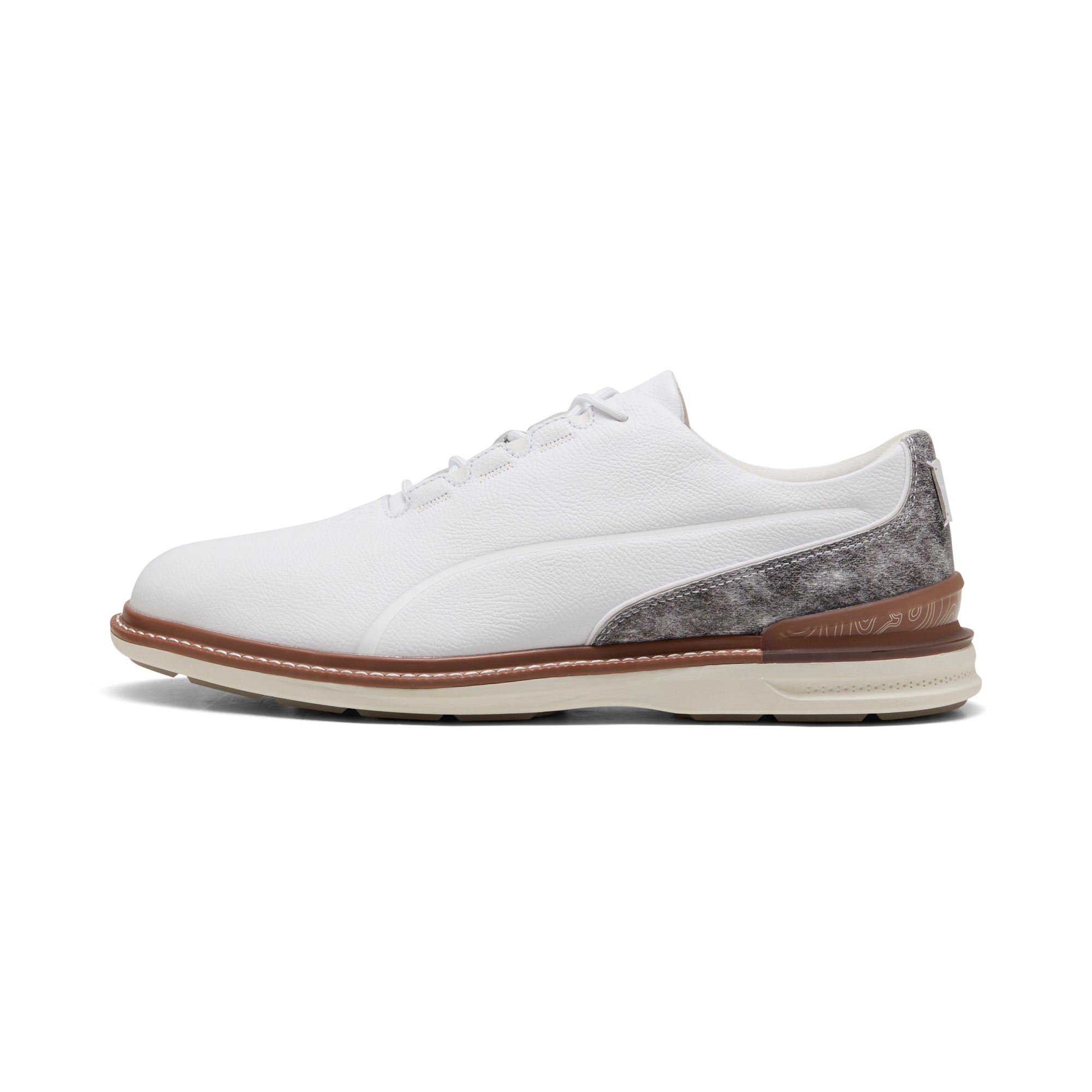 Puma White / Brown Mushroom