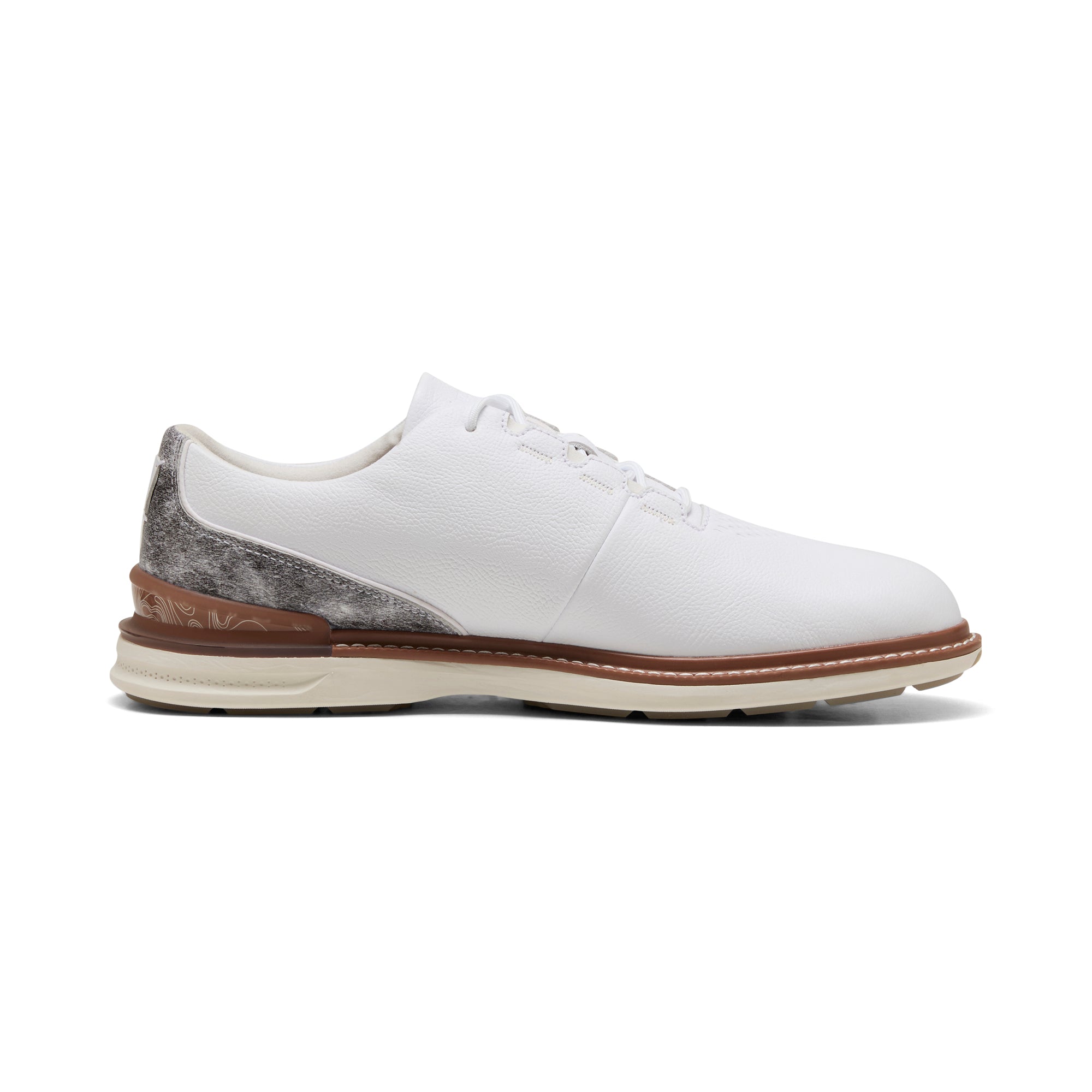 Puma White / Brown Mushroom
