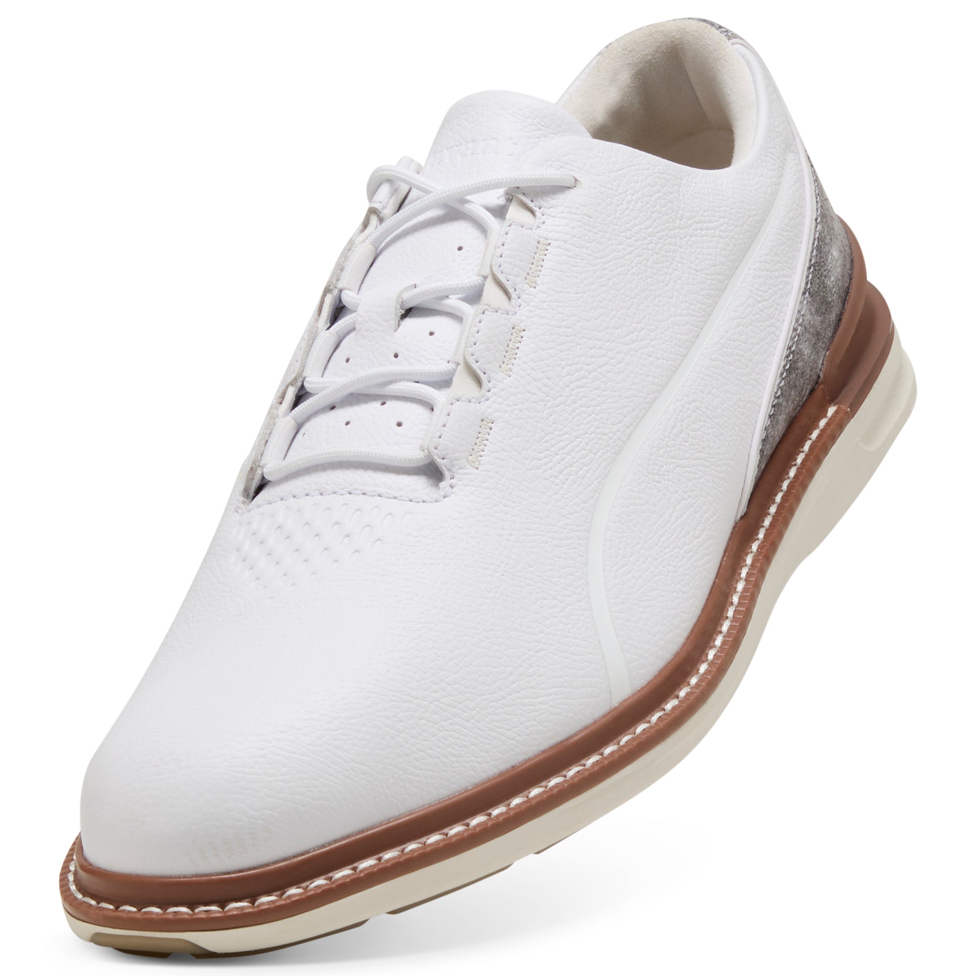 Puma White / Brown Mushroom