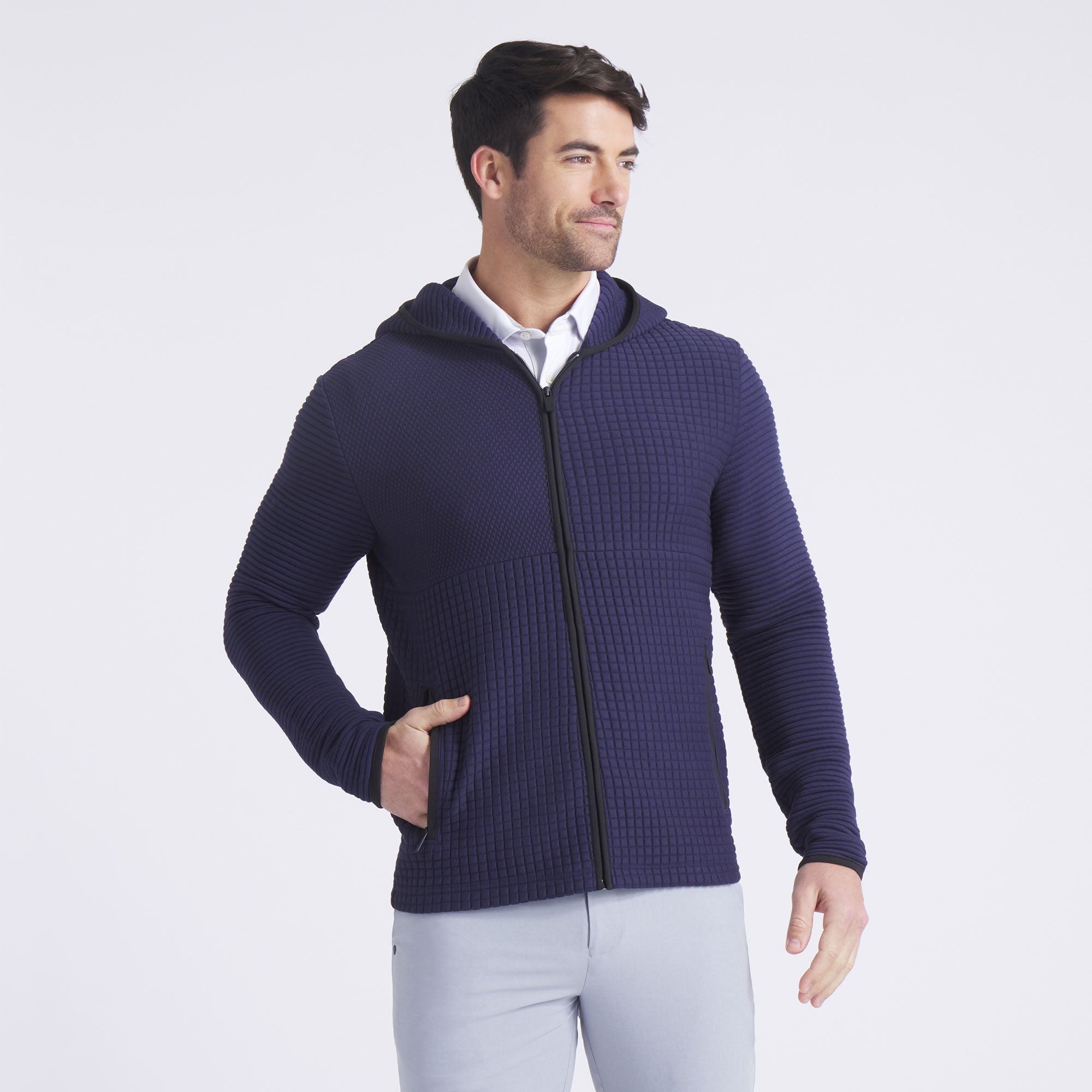 Golf Jacket with Stand-up Collar