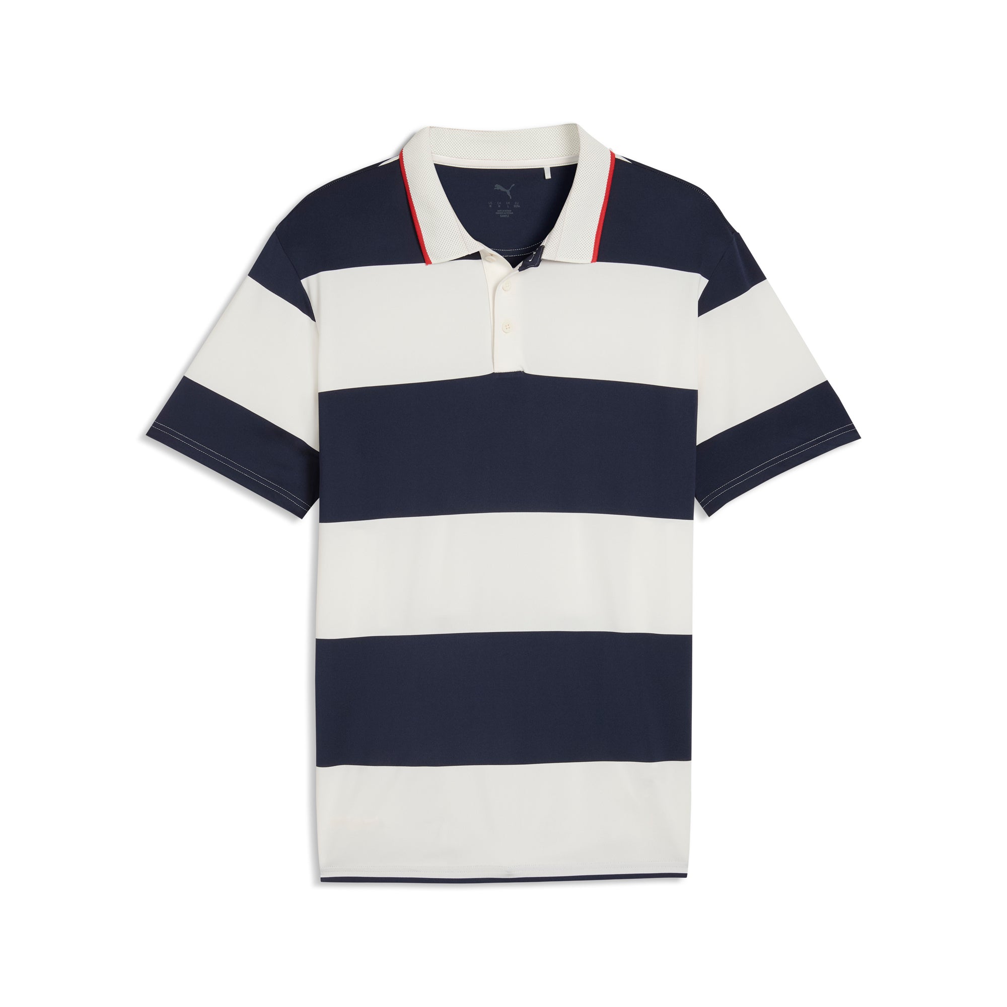 Warm White / Deep Navy / Candy Apple