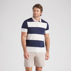 Warm White / Deep Navy / Candy Apple