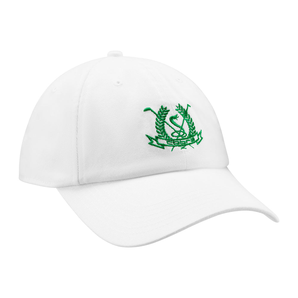 Vintage Dad Golf Hat White glow  archive green