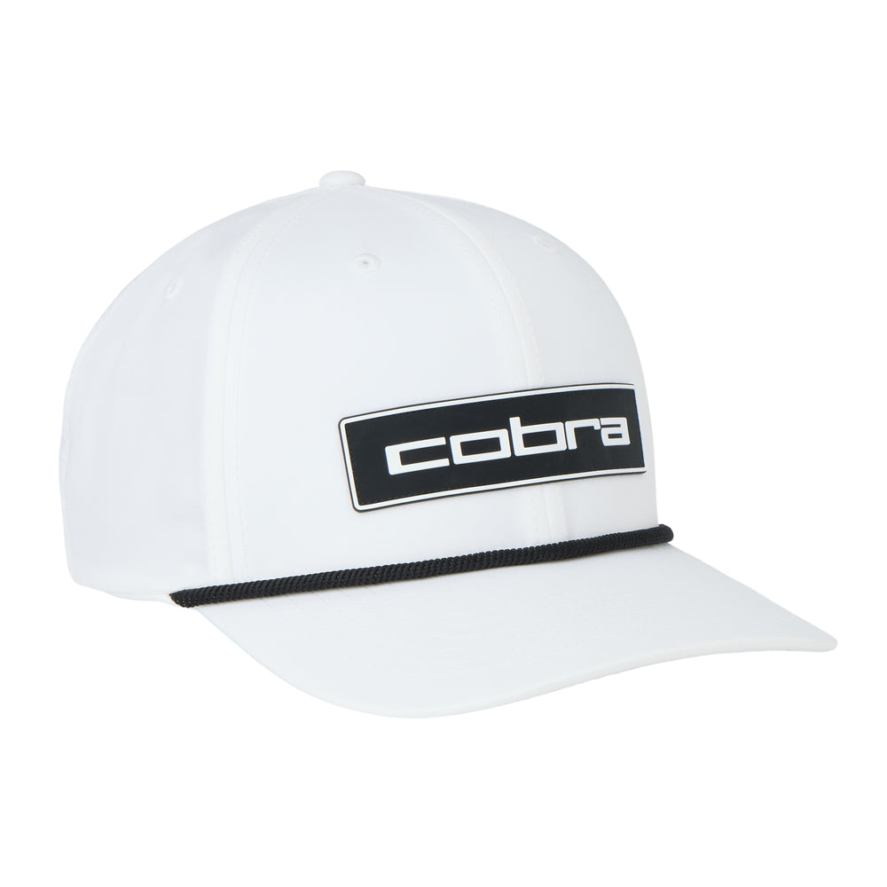 COBRA Golf Tour Tech Rope Golf Cap White / black
