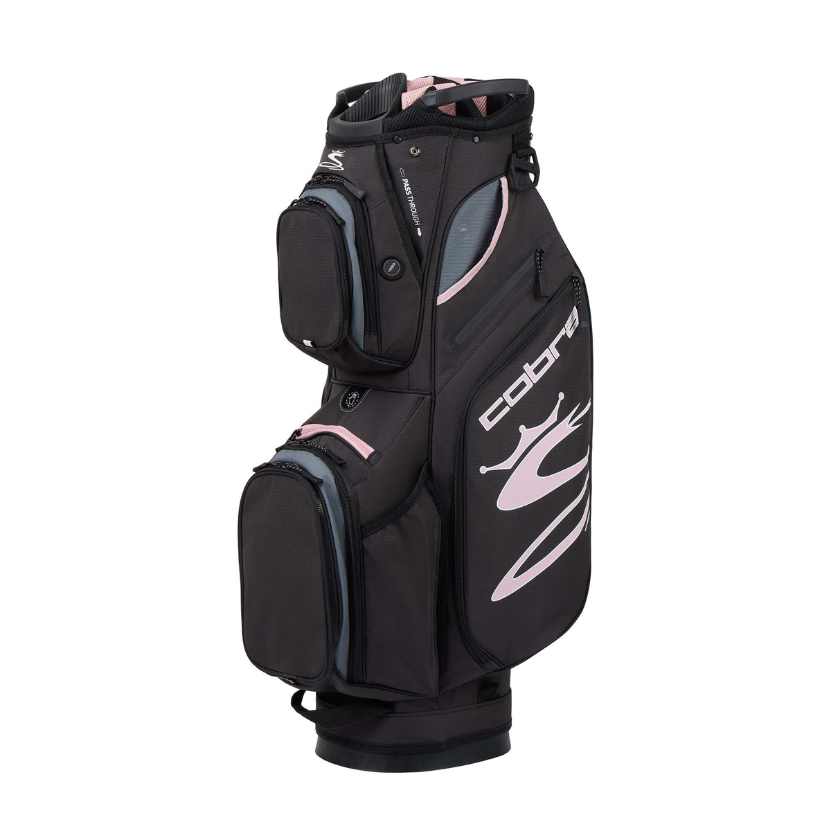 Cobra キャディバッグ ブラック/ホワイト/ピンク Women's COBRA AIR Cart Golf Bag – COBRA Golf
