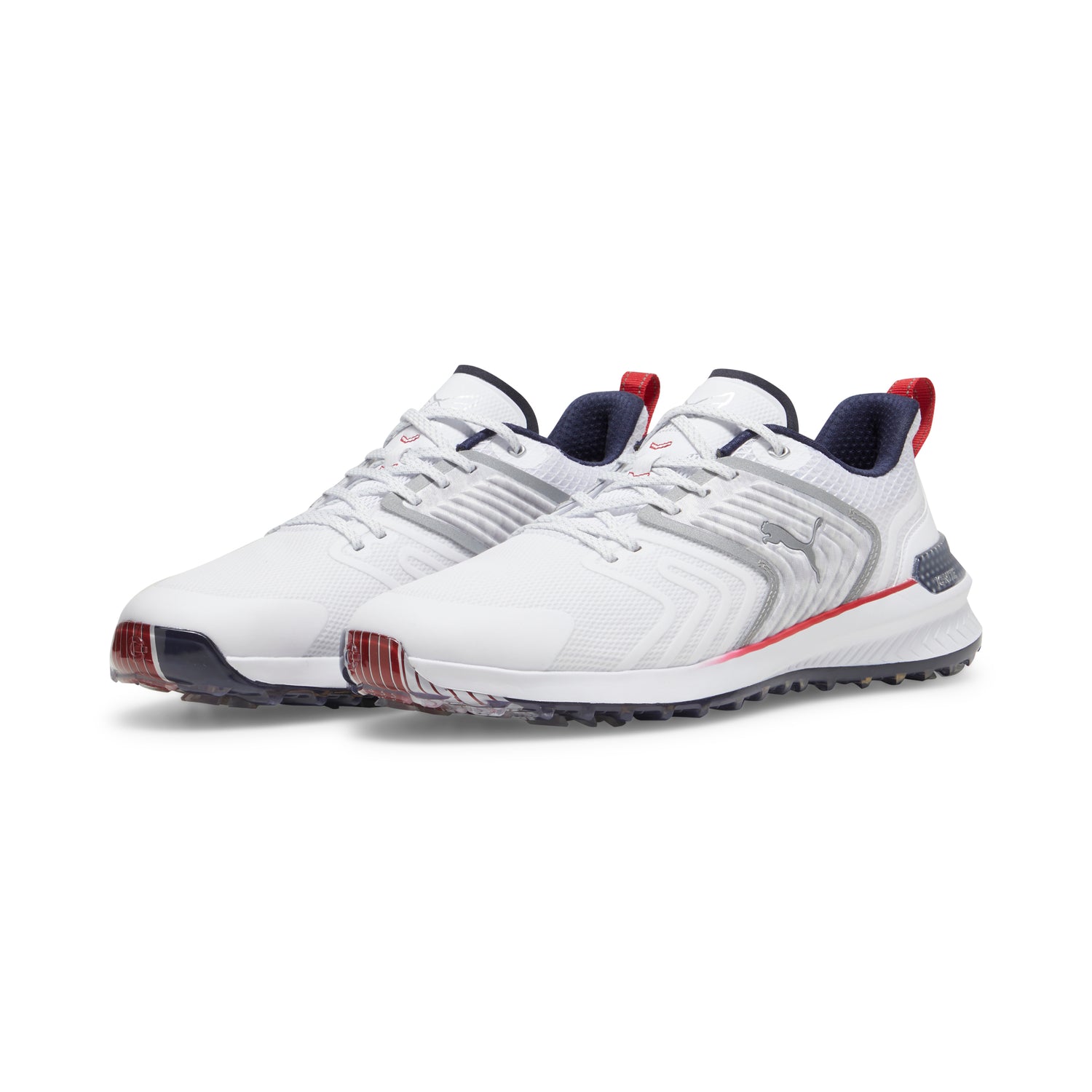Puma White / Deep Navy / Strong Red