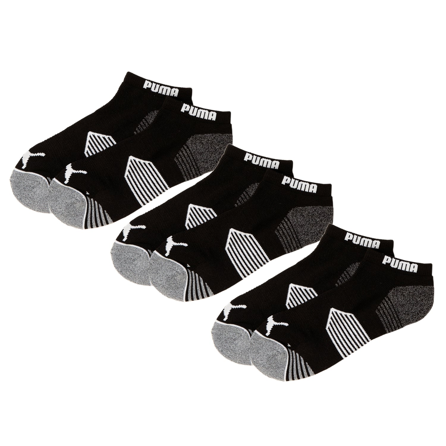 Puma JUNIOR CREW 9 PACK UNISEX - Socks - grey/white/black/black 